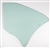 1966 - 1967 Chevelle Quarter Window Glass, LH Tinted 2 Door Hardtop
