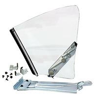 1968 - 1969 Chevelle 2 Door Hardtop Quarter Window Glass Assembly Kit, Coupe Clear, RH