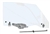 1970 - 1972 Chevelle Complete RH Door Window Glass Assembly Kit with Track, CLEAR