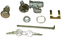1968 Chevelle and Nova Glove Box & Trunk Lock Cylinders with Original GM Pear Style Keys, Set