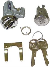 1968 Chevelle Glove box & trunk lock cylinders (with replacement keys), Set