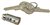 1966 - 1967 Chevelle Dash Glove Box Lock Cylinder with Pear Headed Keys