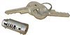 1966 - 1967 Chevelle Dash Glove Box Lock Cylinder with Pear Headed Keys