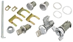 1970 - 1972 Chevelle Complete Lock Cylinder Set, Square Headed Keys