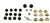 1970 - 1972 Chevelle Door Hardware Mounting Bolt Kit, 27 Pieces