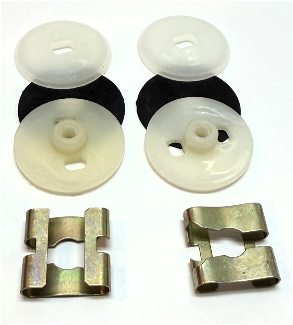 1968 - 1972 Chevrolet Nova Chevy II Rear Quarter Window Roller Hardware, Pair