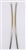 1968 - 1972 Nova Quarter Window Vertical Chrome Glass Channels, Pair