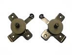 1968 - 1972 Chevelle Inner Door Handle Opening Mechanisms with Silencer Gaskets, Pair