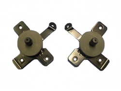 1968 - 1972 Chevelle Inner Door Handle Opening Mechanisms with Silencer Gaskets, Pair