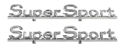 1966 Chevelle Super Sport Rear Quarter Emblems