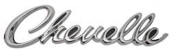1968 Rear Panel Emblem "Chevelle", Malibu Models