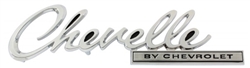 1969 Chevelle By Chevrolet Trunk Deck Lid Emblem,