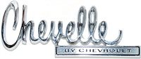 1970 "Chevelle By Chevrolet" Trunk Lid Emblem