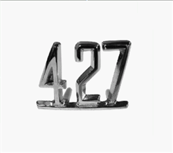 1965 - 1967 Chevelle Fender Emblem, "427" Engine Size, Chrome, Each