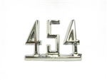 1965 - 1967 Chevelle Fender Emblem, "454" Engine Size, Chrome, Each