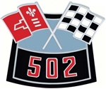 Air Cleaner Cross Flag Emblem, Die-Cast 502