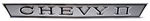 1968 Nova Hood Lip Center Chrome Molding Emblem, CHEVY II