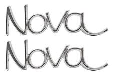 1969 - 1972 Nova Front Fender Emblems " Nova "/ 1968 Rear Quarter Emblems