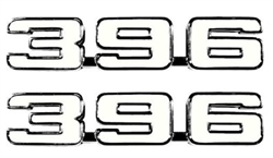 1970 Nova 396 Fender Emblems, Original Style Pair