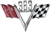 383 Custom "V" Flag Engine Size Emblem