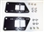 LS Engine Conversion Mount Adapter Brackets with Hardware, Billet Aluminum Black Anodized