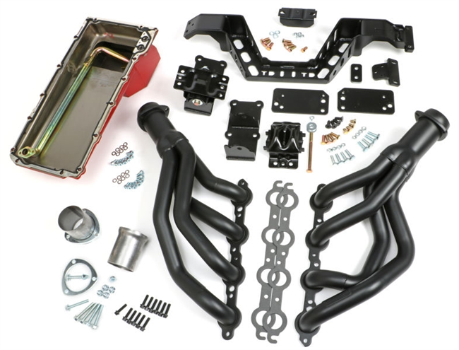 Image of the New 1968 - 1972 Nova Trans-Dapt LS Swap In A Box Kit with Hedman MAXX Headers For Manual Transmission