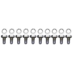 1964 - 1972 Chevelle and Nova Timing Chain Cover Bolts Set, Chrome 10 Pieces