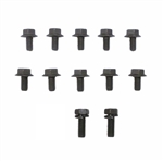 1967 - 1972 Chevelle Transmission Pan Bolts Set with Console Shift Automatic TH-350 or TH-400, 13 Pieces