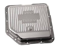 Transmission Pan, Automatic Turbo 350, Chrome, Finned
