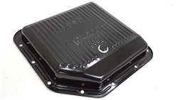 Transmission Pan, Automatic Turbo 350, Black, Finned