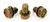 1964 - 1968 Crankshaft Pulley Bolts Set, Small Block, Correct