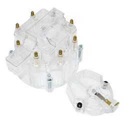 CLEAR HEI Distributor Cap and Rotor Kit, See Through