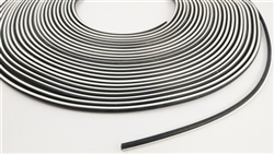 White Stripe Vacuum Hose 5/32" Diameter, Sold Per Foot