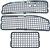 1968 - 1972 Chevelle Cowl Vent Grilles, 3 Piece Set, No Air Conditioning