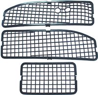 1968 - 1972 Chevelle Cowl Vent Grilles, 3 Piece Set, No Air Conditioning