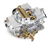Polished Aluminum Holley Carburetor, Square Bore Design with Electric Choke and Vacuum Secondaries, 600 CFM, Model 4160