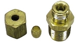 1966 - 1972 Chevelle or Nova Oil Pressure Line Fitting Nut and Sleeve, Block Side