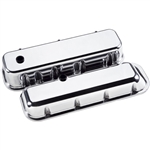 Billet Specialties Big Block Valve Covers, Polished Billet Aluminum, Smooth Top