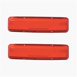 1964 - 1967 Small Block Chevy Valve Covers, Orange Classics