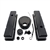 1958 - 1986 CHEVY SMALL BLOCK 283, 305, 327, & 350 BLACK STEEL VALVE COVER, TIMING COVER, BREATHER, DIPSTICK ENGINE DRESS UP KIT - TALL