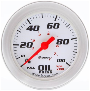 Custom 2-1/16" Round Mechanical Oil Pressure Gauge Assembly