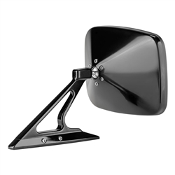 Polished Rectangular Billet Aluminum Side View Mirror with Convex Glass