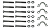 1966 - 1972 Small Block Chevy Chevelle and Nova Exhaust Manifold Bolt Set with Washers & Locks, 28 Pieces