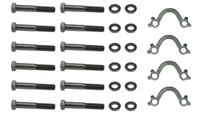 1966 - 1972 Small Block Chevy Chevelle and Nova Exhaust Manifold Bolt Set with Washers & Locks, 28 Pieces