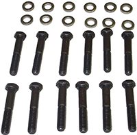 1967 - 1973 Chevelle Exhaust Manifold Bolts Set, Small Block, Washers Included, 24 Pieces