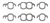 Small Block Chevy Exhaust Manifolds Gaskets Set