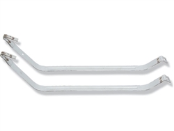 1968 - 1972 Nova Fuel Gas Tank Straps, Stainless Steel with Rib Design