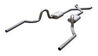 1964 - 1972 Chevelle Pypes Performance 409 Stainless Steel Crossmember Back Dual Exhaust System 3", Kit