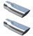 1969 - 1972 Chevelle Stainless Steel Exhaust Extensions Tips, 2 1/2" Diameter, Pair