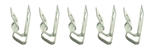 1968 - 1972 Chevelle Fuel Line Clips (3/8 and 1/4), 5 Piece Set